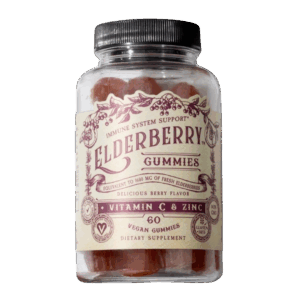 Elderberry Gummies with Zinc + Vitamin C- 60 Ct